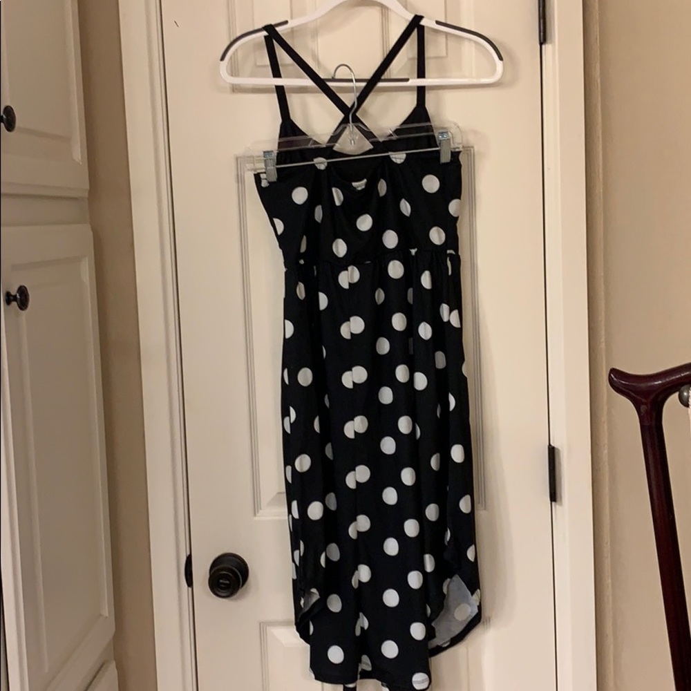 Polka dotted summer sun dress